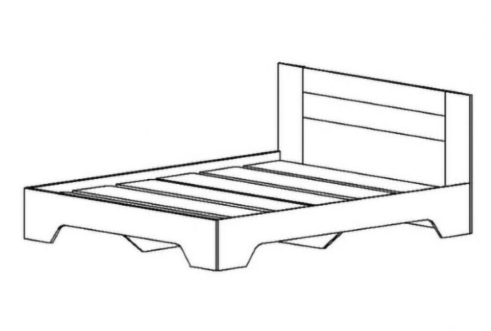 Кровать Квадро-11 (1400)