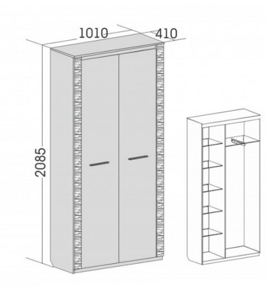 Шкаф двухдверный "Элана"