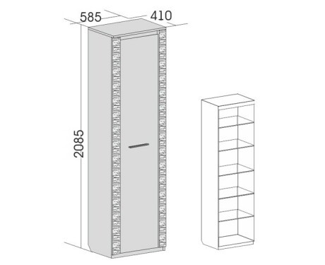 Шкаф однодверный "Элана"