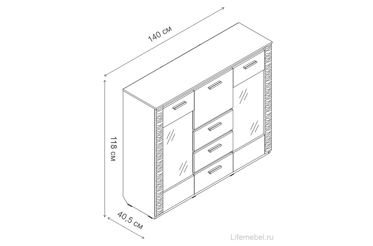 Комод с баром "Элана"
