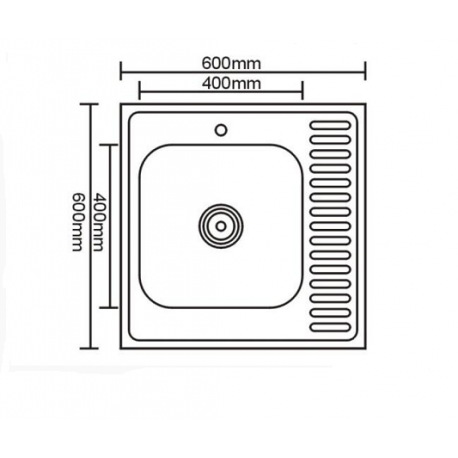 Мойка для кухни 600х600