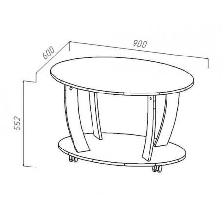 Размеры журнального стола